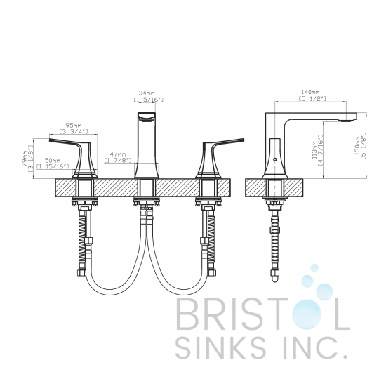 Villeta Widespread Vanity Faucet - Brushed Nickel