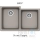 Virtuo Granite Double Undermount Offset Bowl Kitchen Sink 