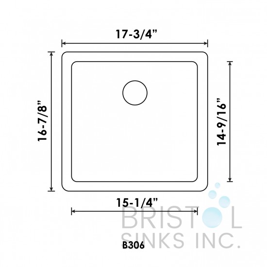 Virtuo Granite Single Undermount Bowl Bar/Prep/Kitchen Sink