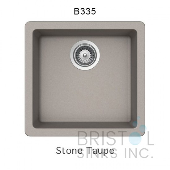 Virtuo Granite Single Undermount Bowl Bar/Prep/Kitchen Sink