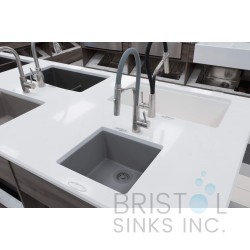Virtuo Granite Single Undermount Bowl Bar/Prep/Kitchen Sink