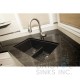 Virtuo Granite Double Undermount Low Divide Bowl Kitchen Sink  Virtuo Granite Double Undermount Low Divide Bowl Kitchen Sink