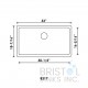Virtuo Granite Single Undermount Bowl Kitchen Sink