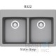 Virtuo Granite Double Topmount Equal Bowl Kitchen Sink 