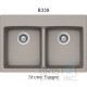 Virtuo Granite Double Topmount Equal Bowl Kitchen Sink 