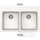 Virtuo Granite Double Topmount Equal Bowl Kitchen Sink 