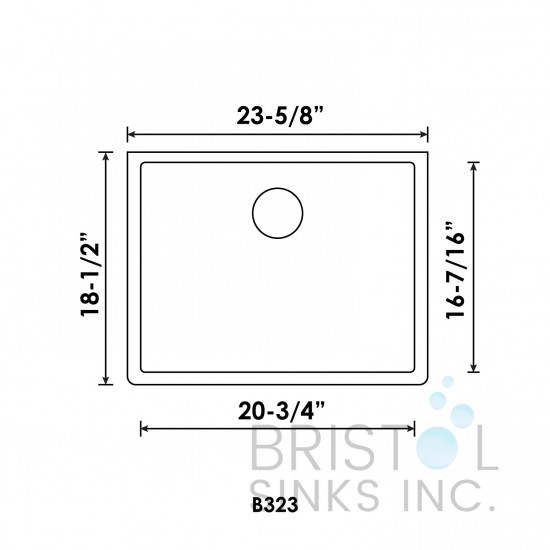 Virtuo Granite Single Undermount Bowl Kitchen Sink