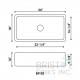 BF102 Fireclay Apron Farmhouse Kitchen Sink - CALL TO ORDER