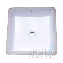 B609 Vitreous China Square Undermount Bathroom Sink