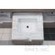 B610 Vitreous China Rectangular Undermount Vanity Sink