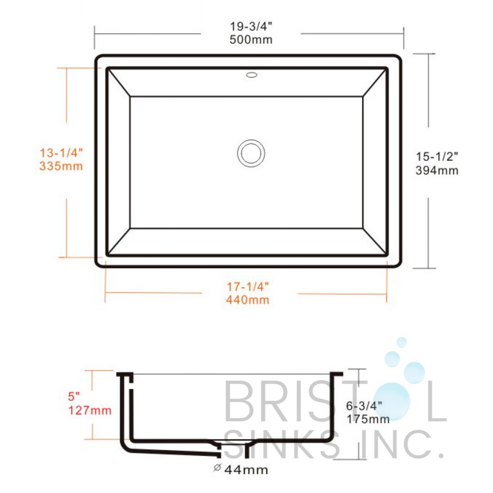 Undermount Vanity Sink Dimensions