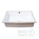 B610 Vitreous China Rectangular Undermount Vanity Sink