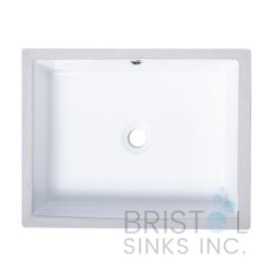 B610 Vitreous China Rectangular Undermount Vanity Sink B610 Vitreous China Rectangular Undermount Vanity Sink
