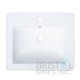 B612 Vitreous China Rectangular Top-mount Bathroom Sink