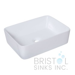 BV112 Above Counter Porcelain Rectangular Vessel Bathroom Sink BV112 Above Counter Porcelain Rectangular Vessel Bathroom Sink