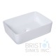 BV112 Above Counter Porcelain Rectangular Vessel Bathroom Sink