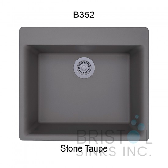 Virtuo Granite Single Topmount Bowl Kitchen Sink