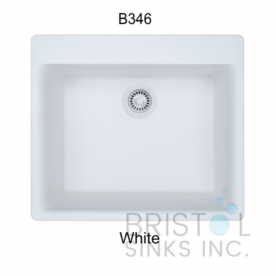 Virtuo Granite Single Topmount Bowl Kitchen Sink