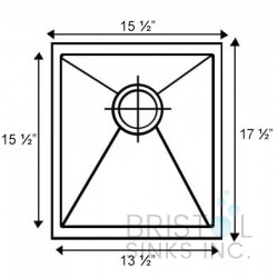 B1922 Undermount Stainless Steel Kitchen Sink 10 mm Corners B1922 Undermount Stainless Steel Kitchen Sink 10 mm Corners