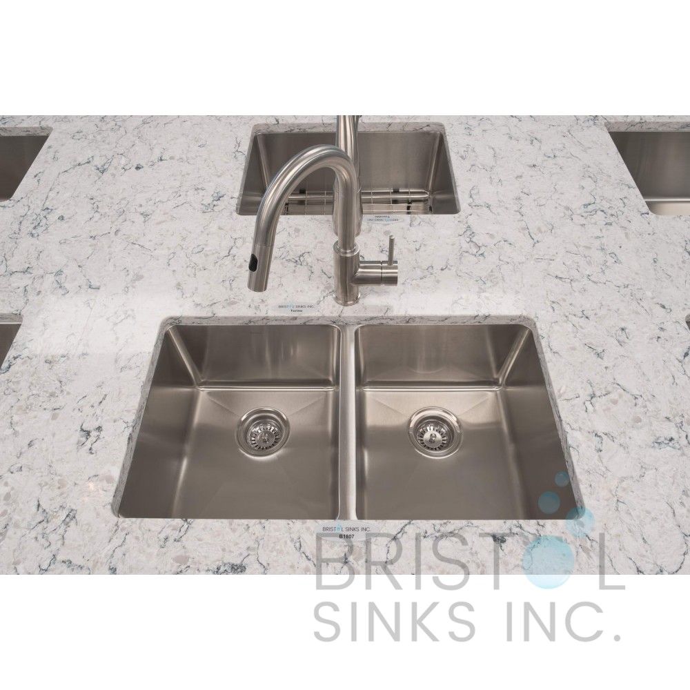 B1807 Double Bowl 18 Gauge Kitchen Sink Bristol Sinks