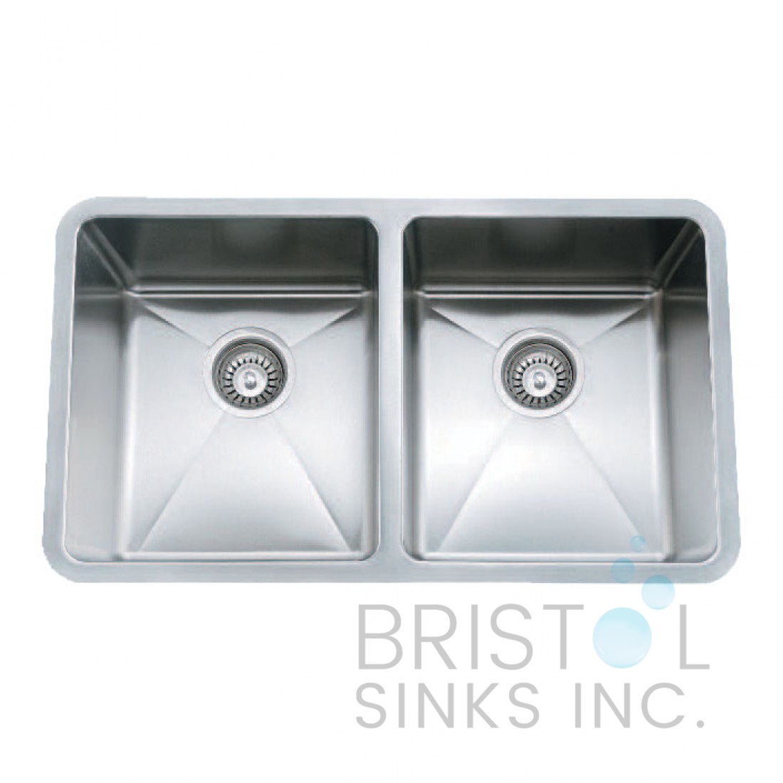 B1807 Double Bowl 18 Gauge Kitchen Sink Bristol Sinks