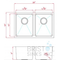 B1611 Undermount Stainless Steel Kitchen Sink 20 mm Corners B1611 Undermount Stainless Steel Kitchen Sink 20 mm Corners