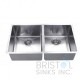 B1811 Undermount Stainless Steel Kitchen Sink 20 mm Corners