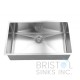 B1812 Undermount Stainless Steel Kitchen Sink 20 mm Corners