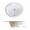 B614 Vitreous China Oval Top-mount Bathroom Sink-1 Faucet Hole