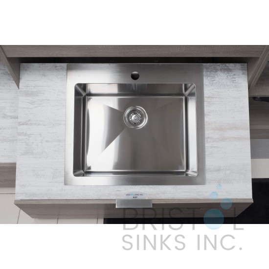 B1207 Drop-In Stainless Steel 1-Hole Single Bowl Kitchen Sink B1207 Drop-In Stainless Steel 1-Hole Single Bowl Kitchen Sink