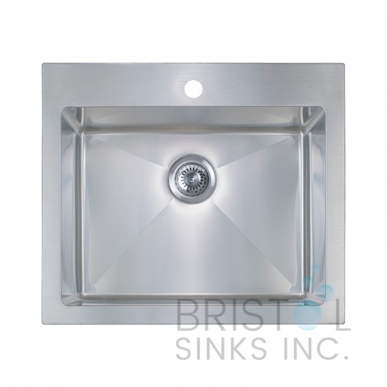 B1207 Drop-In Stainless Steel 1-Hole Single Bowl Kitchen Sink B1207 Drop-In Stainless Steel 1-Hole Single Bowl Kitchen Sink