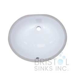 B601 Vitreous China Oval Sink - BULK -  CALL TO ORDER 1(800) 930-0214