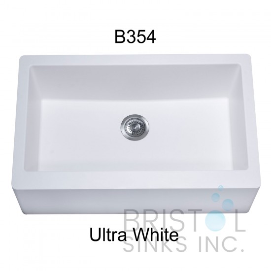 Virtuo Granite Farmhouse/Apron Single Bowl Kitchen Sink