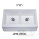Virtuo Granite Farmhouse/Apron Double Bowl Kitchen Sink