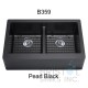 Virtuo Granite Farmhouse/Apron Double Bowl Kitchen Sink
