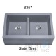 Virtuo Granite Farmhouse/Apron Double Bowl Kitchen Sink