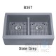 Virtuo Granite Farmhouse/Apron Double Bowl Kitchen Sink
