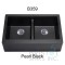 Virtuo Granite Farmhouse/Apron Double Bowl Kitchen Sink