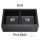 Virtuo Granite Farmhouse/Apron Double Bowl Kitchen Sink