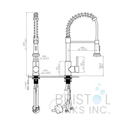 Curillo Kitchen Faucet - Pulldown - Brushed Nickel