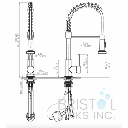 Curillo Kitchen Faucet - Pulldown - Brushed Nickel