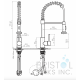 Curillo Kitchen Faucet - Pulldown - Brushed Nickel