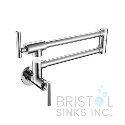 Mercada Kitchen Pot Filler Wall Mounted Faucet- Chrome