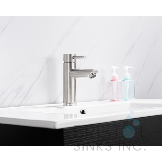 Turbana Single Hole Vanity Faucet - Brushed Nickel