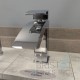 Carmen Single Hole Vanity Faucet - Brushed Nickel