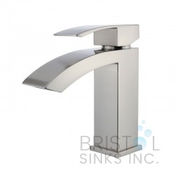 Carmen Single Hole Vanity Faucet - Brushed Nickel