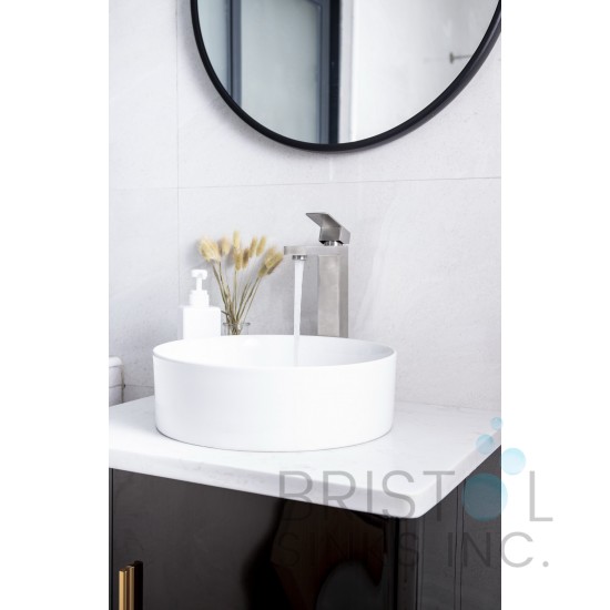 Palma Single Hole Vessel Faucet - Brushed Nickel