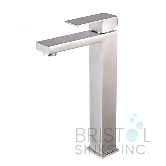 Palma Single Hole Vessel Faucet - Brushed Nickel
