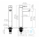 Florencia Single Hole Vessel Faucet - Brushed Nickel