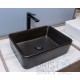 BV113 Black Rectangular Vessel Vanity Sink